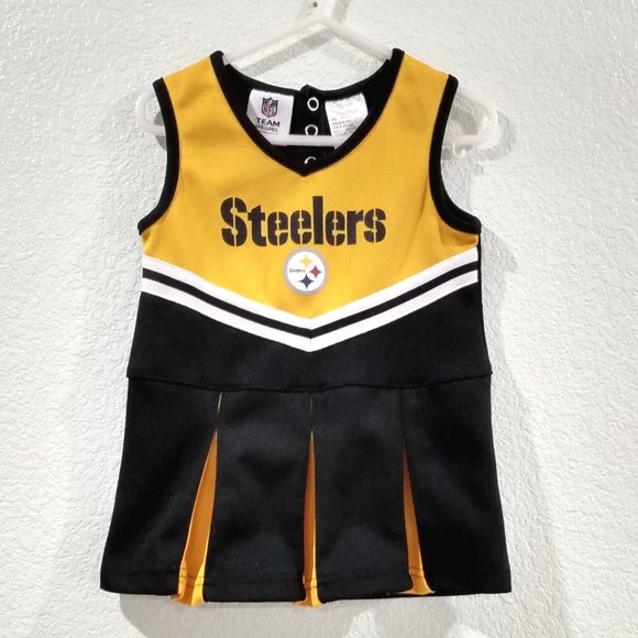 "NFL" Pittsburgh Steelers Cheerleader Dress & Hooded Jacket Set (2T) - Picture 2 of 13
